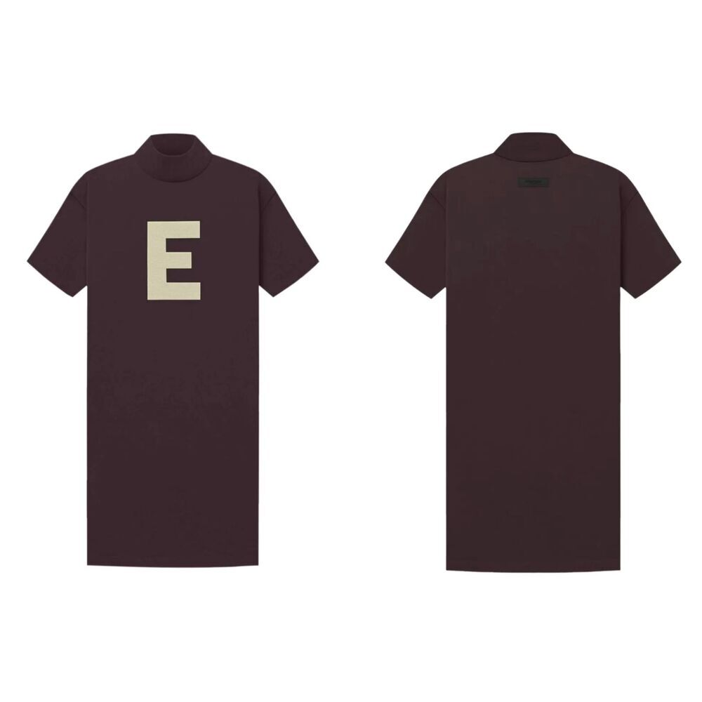 Fear of God Essentials Kids Girls Size 10‎ - 3/4 T-Shirt Dress Plum NWOT